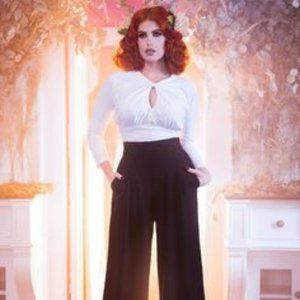 PUG Black Doris Pants Size L 34" Inseam